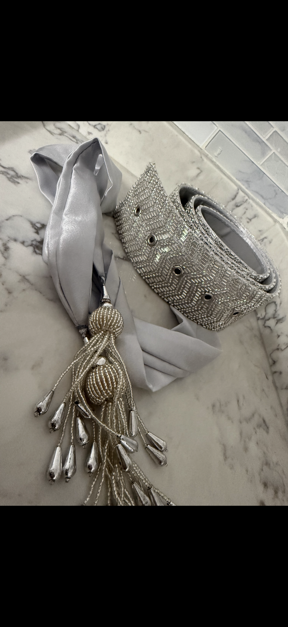 Beaded Belt with a strap