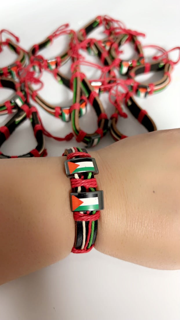 Leather Palestine Bracelet