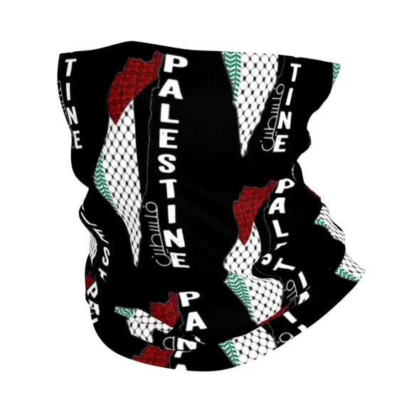 Kufiya Bandana Neck, Mask Scarf Headband Seamless Cycling Face Cover