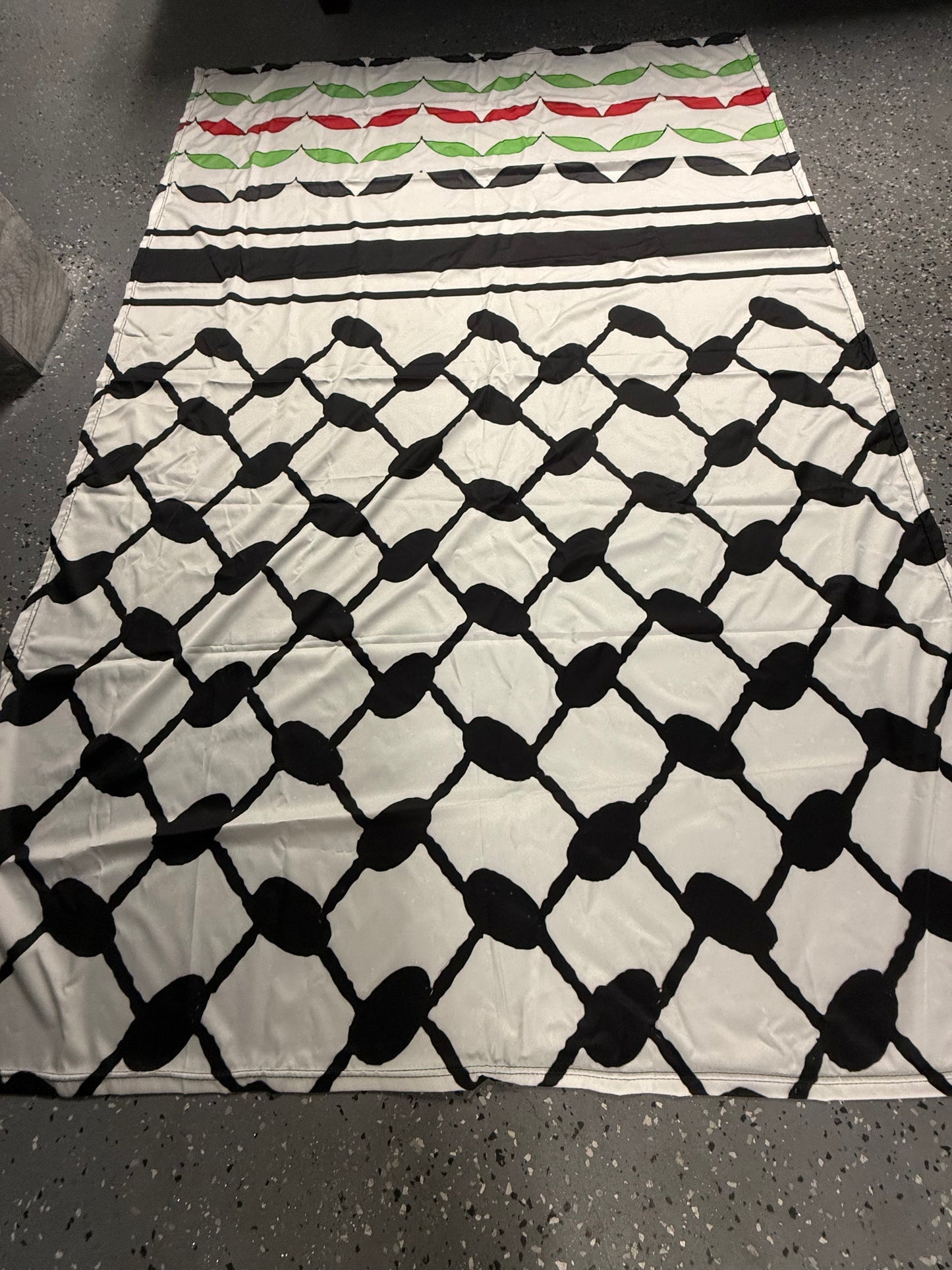 120*80cm Hattah Keffiyeh flag For Picnic Party Camping Banner Outdoor Atmosphere Cloth