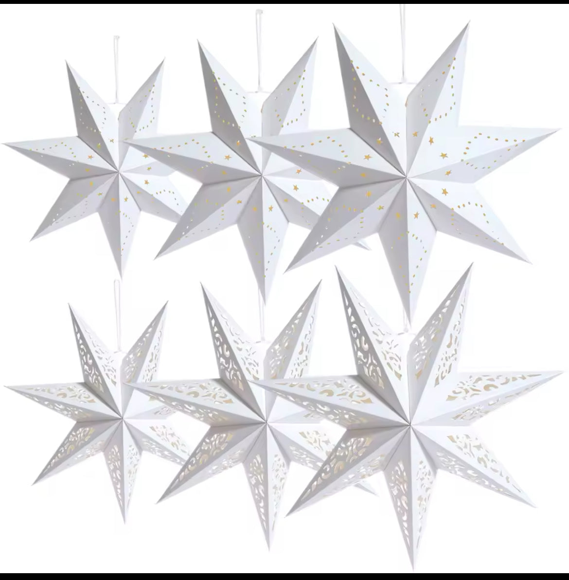 Paper Star Light Decoration