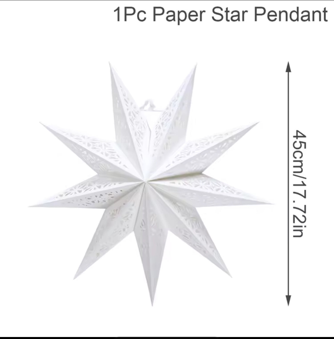 Paper Star Light Decoration