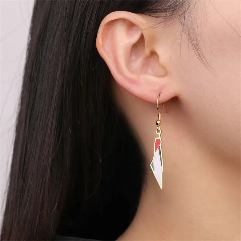 Palestine Flag Earing