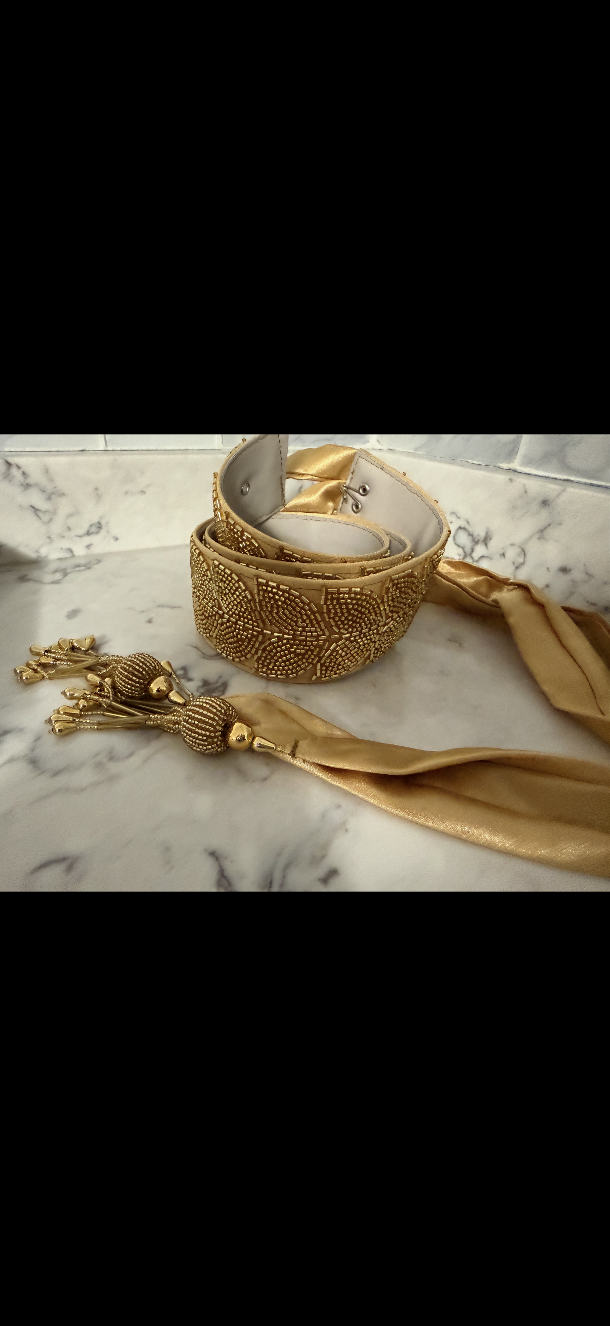 Beaded Belt with a strap