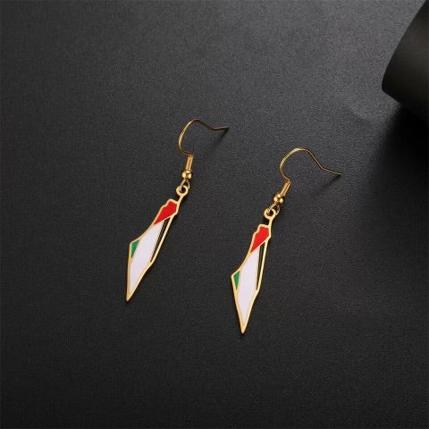 Palestine Flag Earing