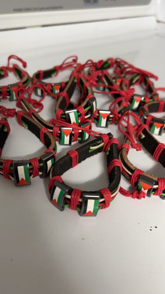 Leather Palestine Bracelet