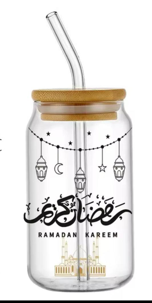 Ramadan Kareem Glass Cup