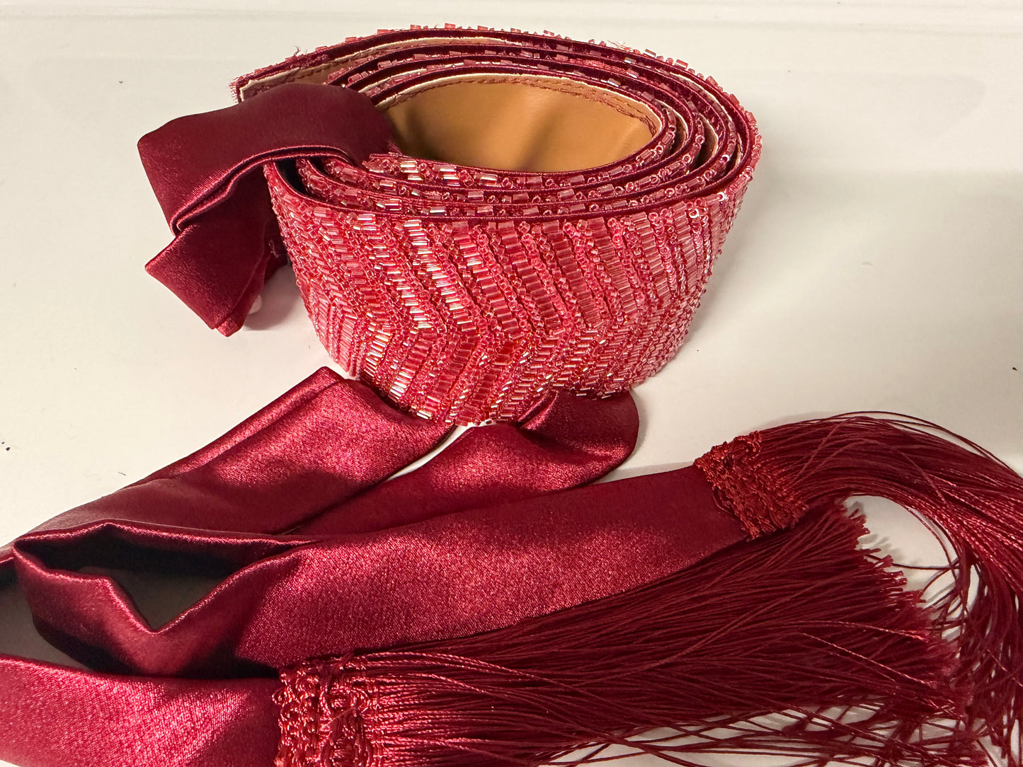 Beaded Adjustable Belt