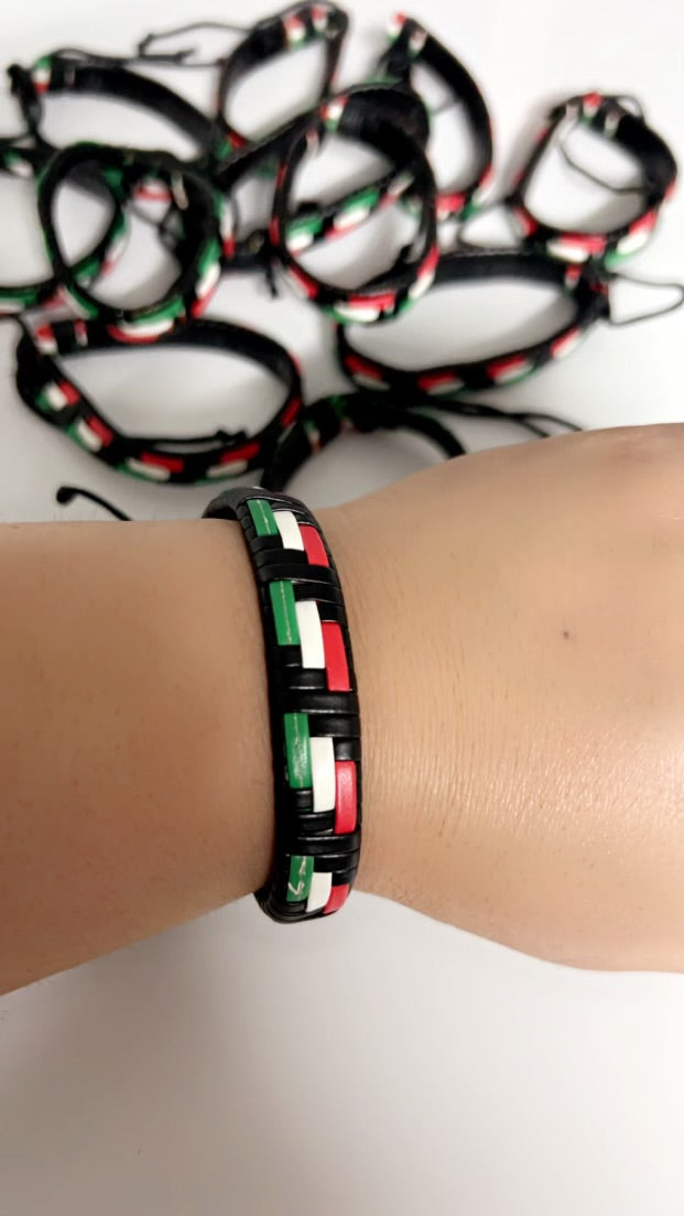 Leather Palestine Bracelet
