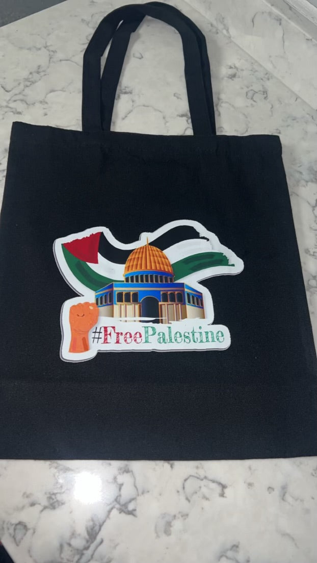 Tote Shoulder Bag Big Capacity Palestine Tatreez Folk Handbag