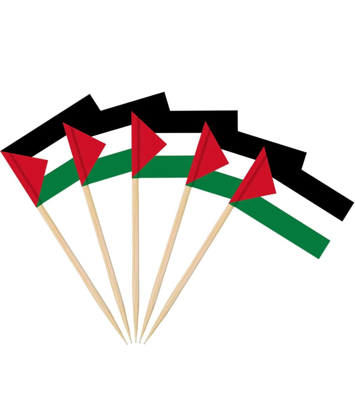 20 Pcs Palestine Flag Toothpick Topper