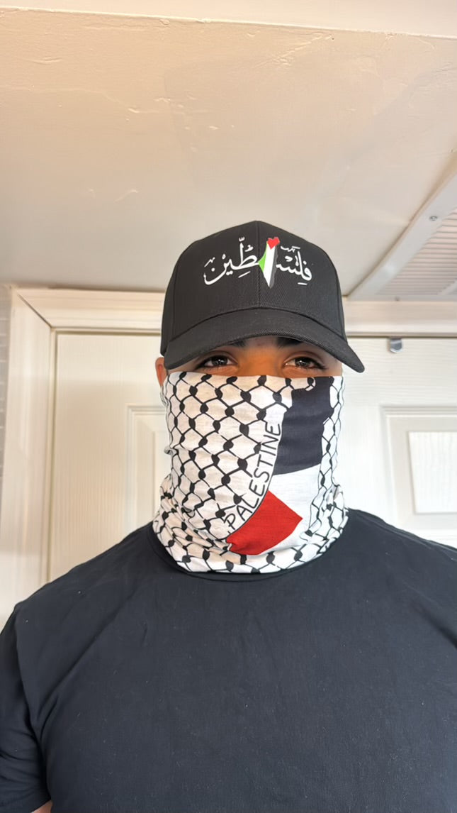 Kufiya Bandana Neck,  Mask Scarf Headband Seamless Cycling Face Cover