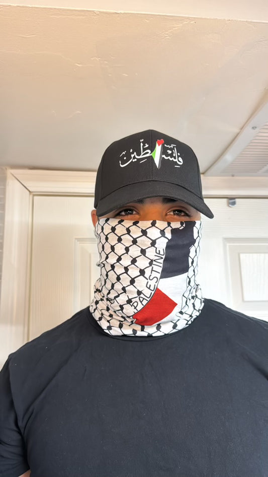 Kufiya Bandana Neck,  Mask Scarf Headband Seamless Cycling Face Cover