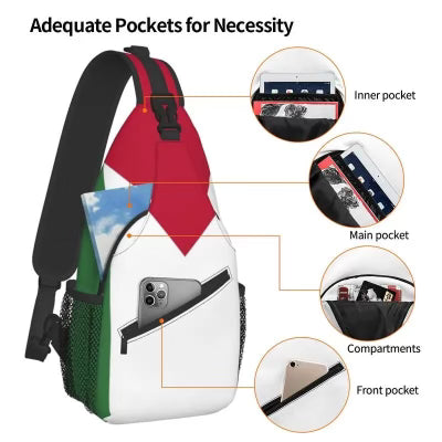 Palestine One Strap Cross Over Bag