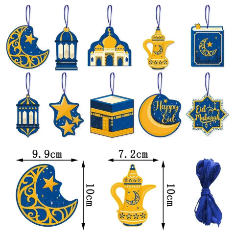 Ramadan Hanging Decorations (10 pcs)