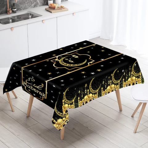 Eid Mubarak Table Cloth (70in by 55 in