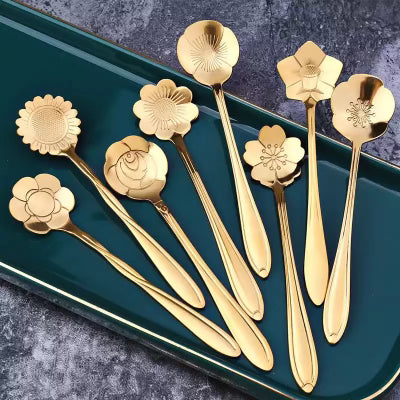 Flower Spoon Set (8Pcs)