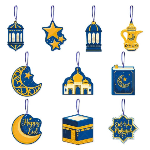 Ramadan Hanging Decorations (10 pcs)