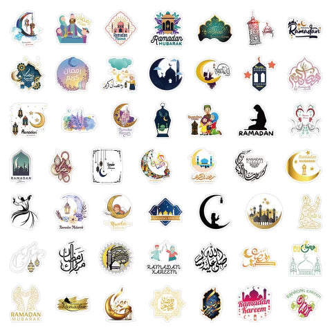 Ramadan / Eid 50Pc Stickers